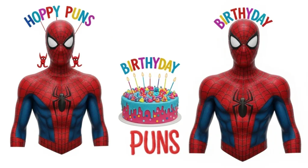 spiderman birthday puns