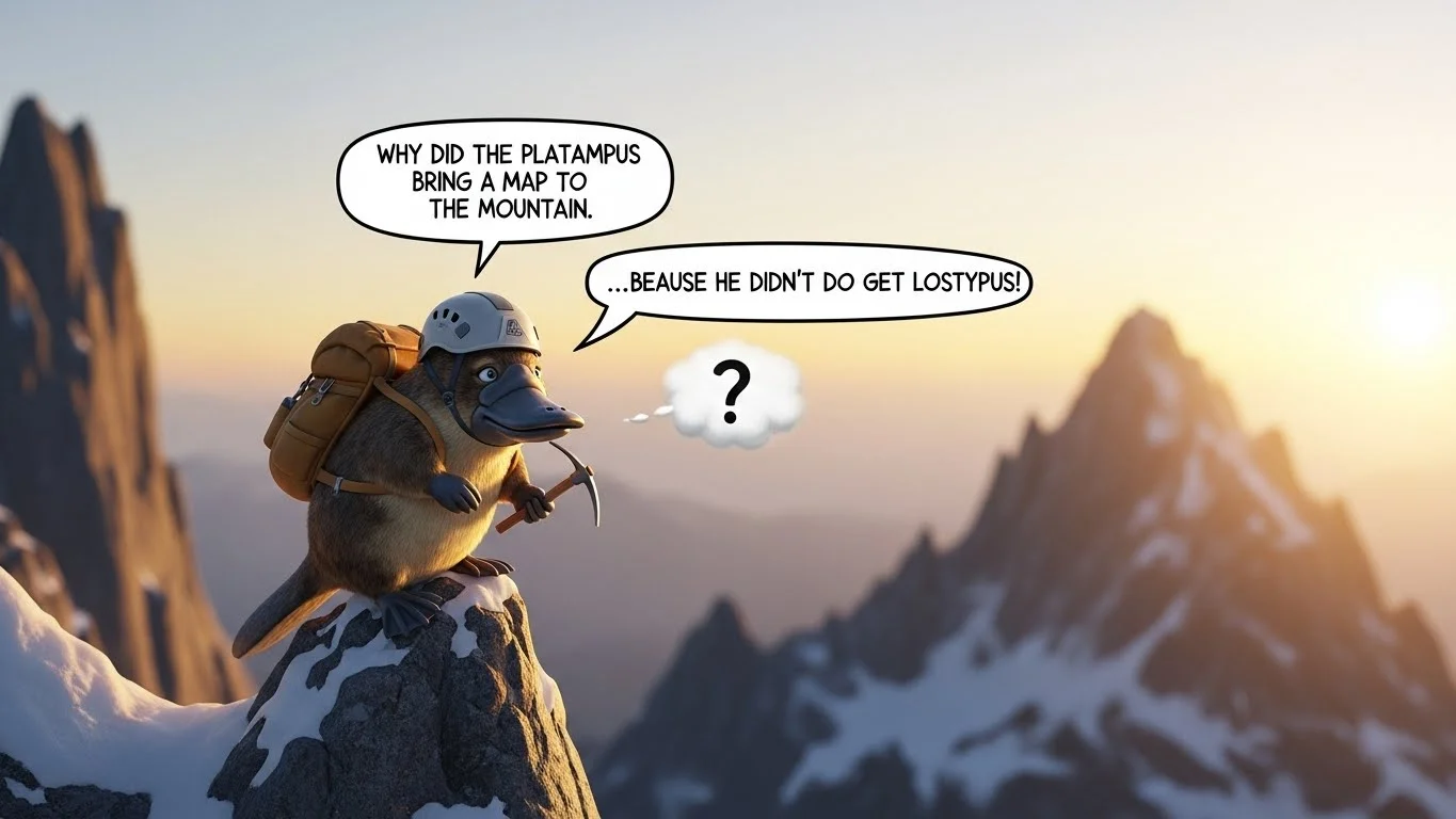 Mountain & Adventure Platypus Jokes