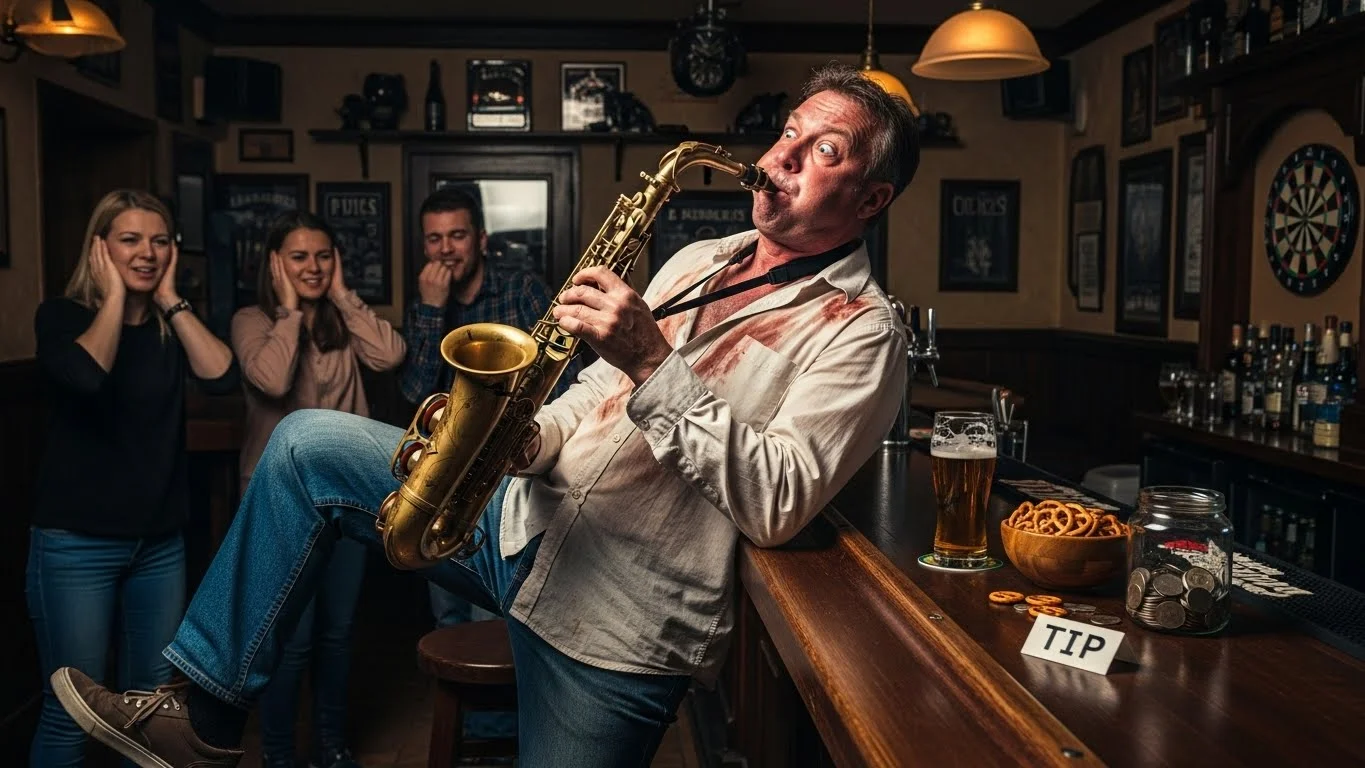 Saxophone & Bar Humor