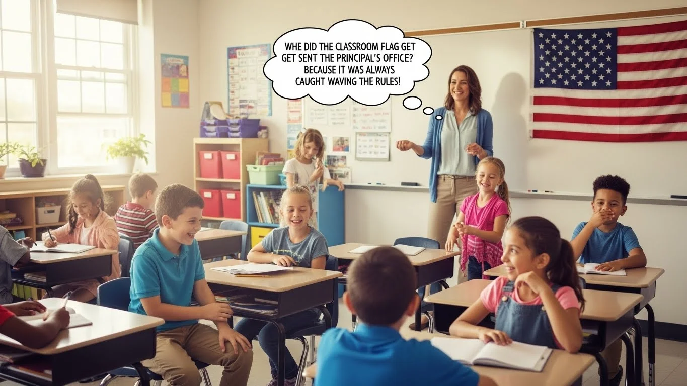School & Classroom Flag Jokes