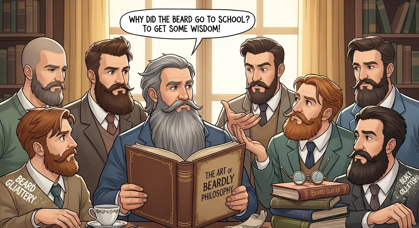 Beard Wisdom & Intelligence Jokes