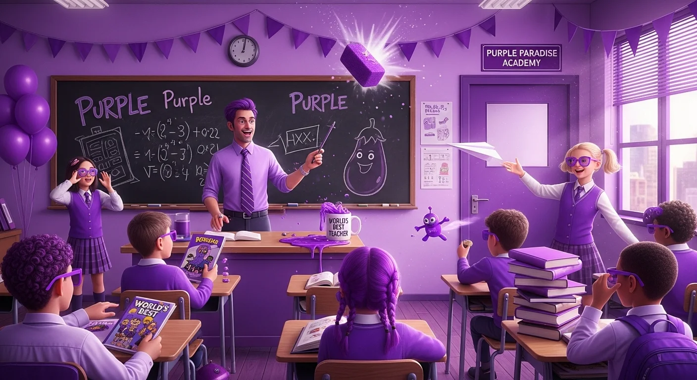 Purple School & Classroom Jokes