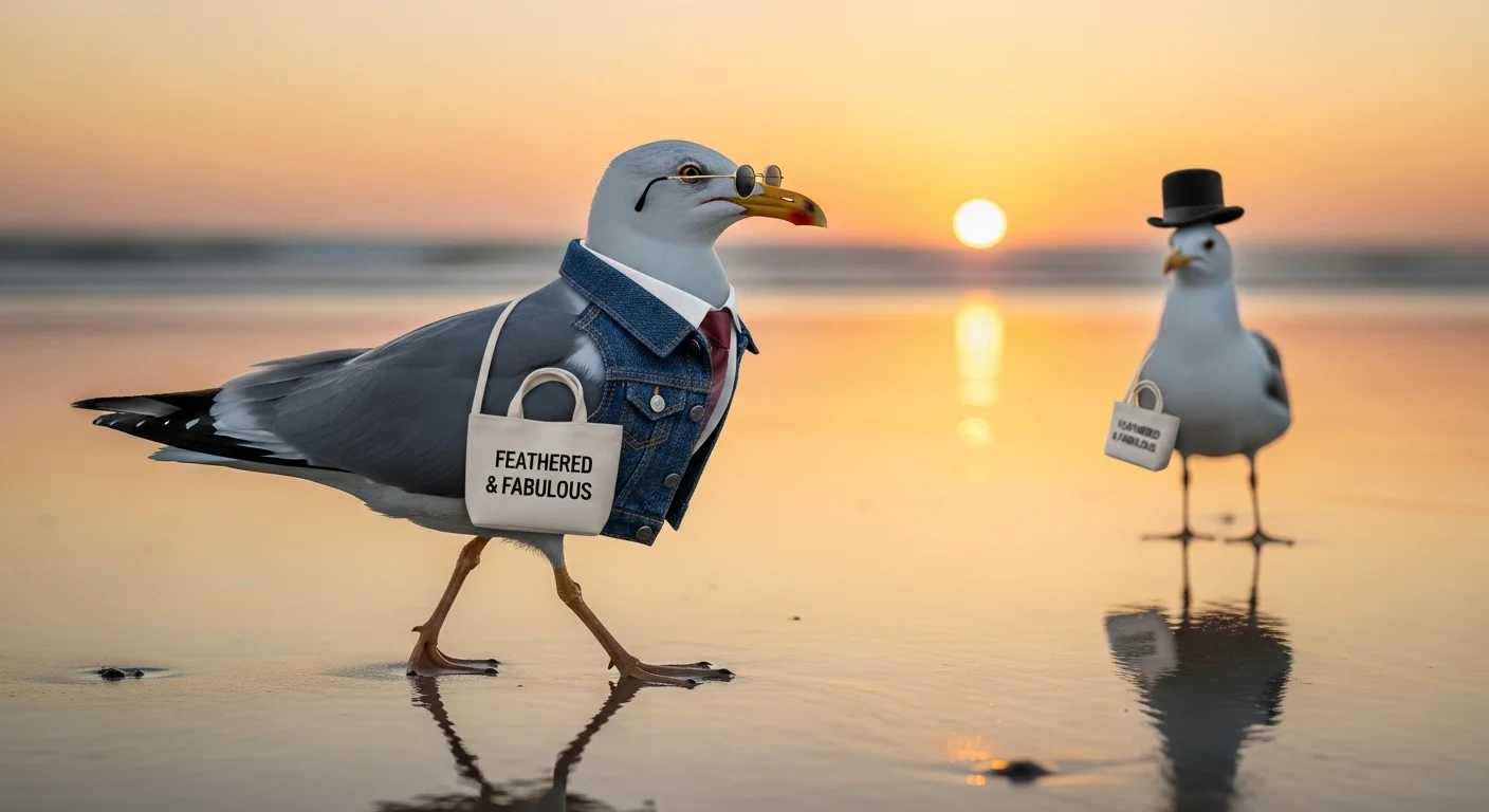 Seagull Fashion Puns  Feathered Style