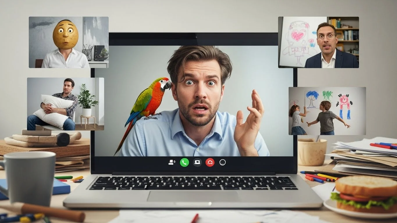 Virtual Meeting Mishaps Jokes