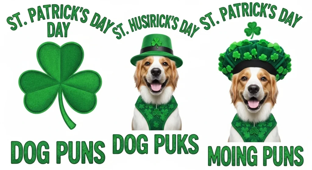 st patricks day dog puns