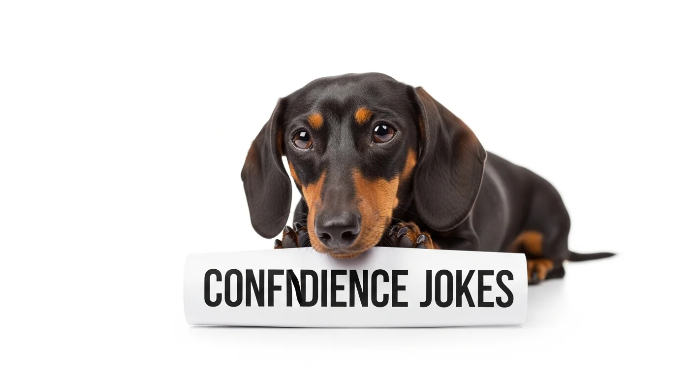 Dachshund Attitude Jokes Confidence on Low Legs