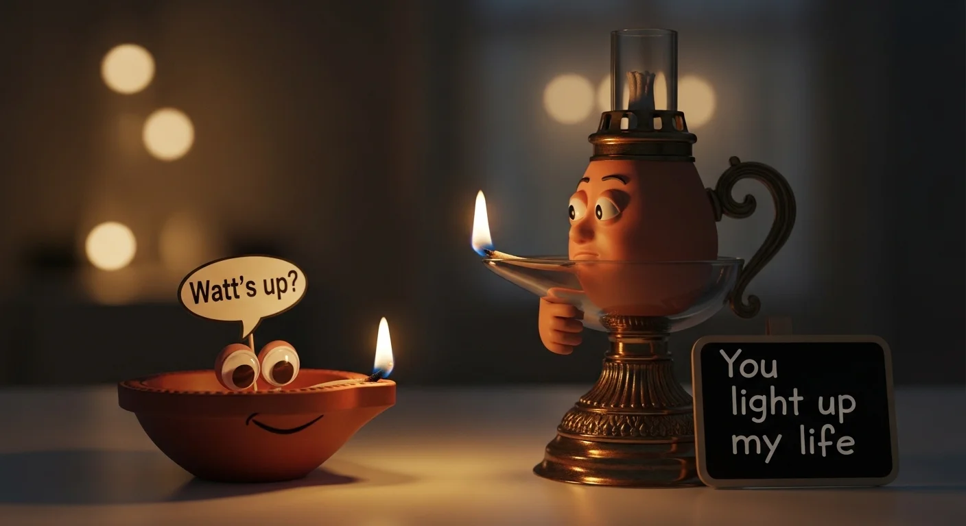 Diya & Lamp Puns
