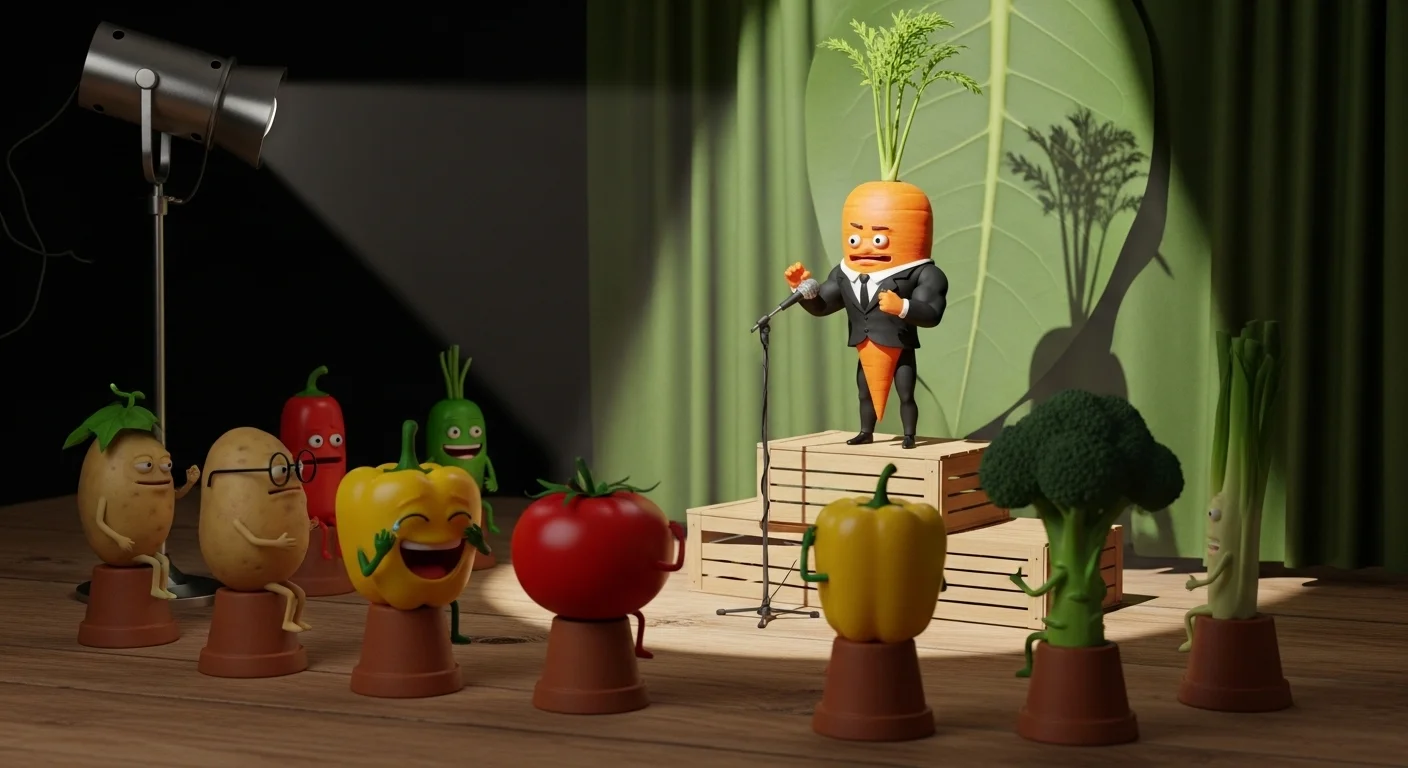Veggie Laughs to Carrot All Your Stress Away