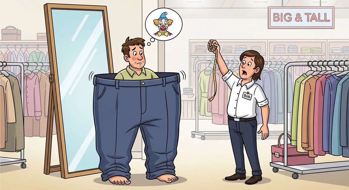 Clothing jokes in English