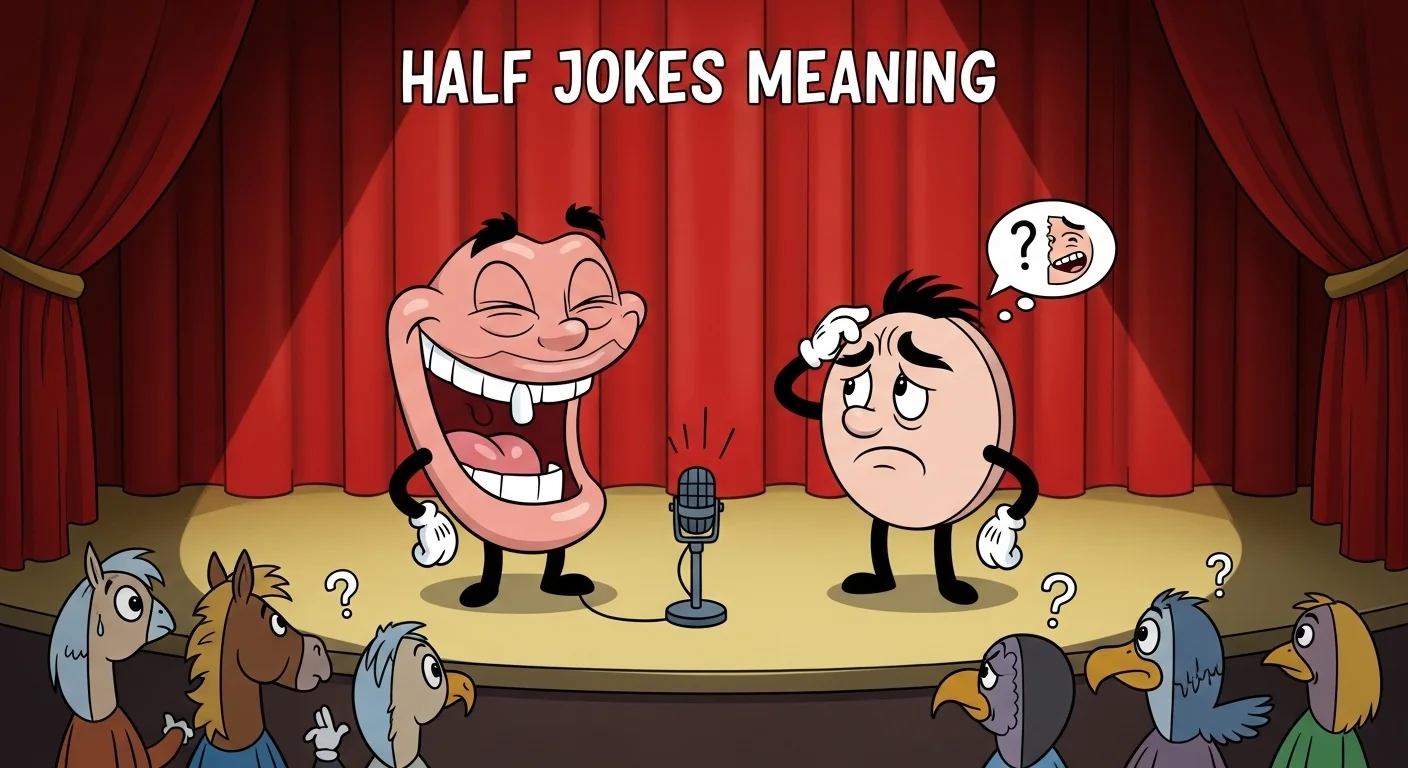 Half Jokes Meaning