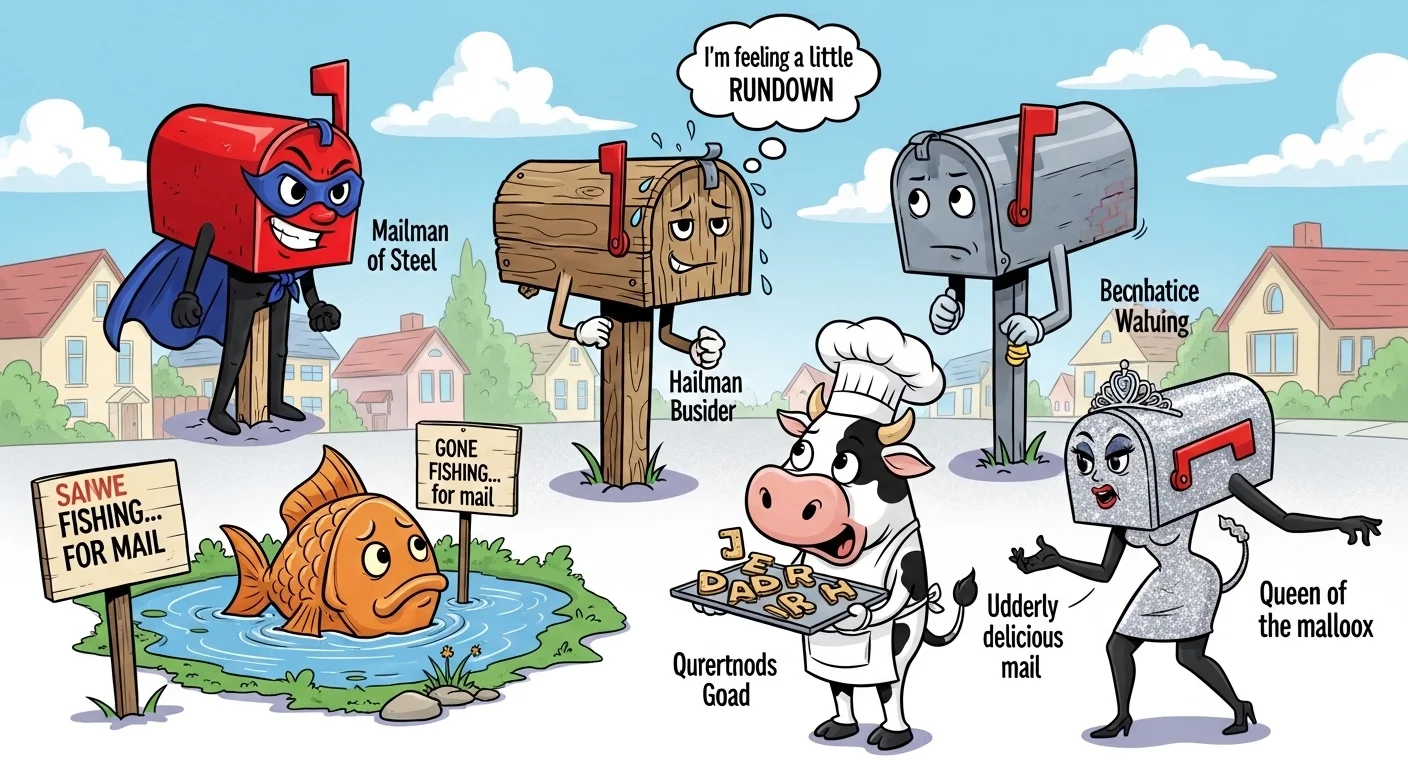 Mailbox Puns Captions