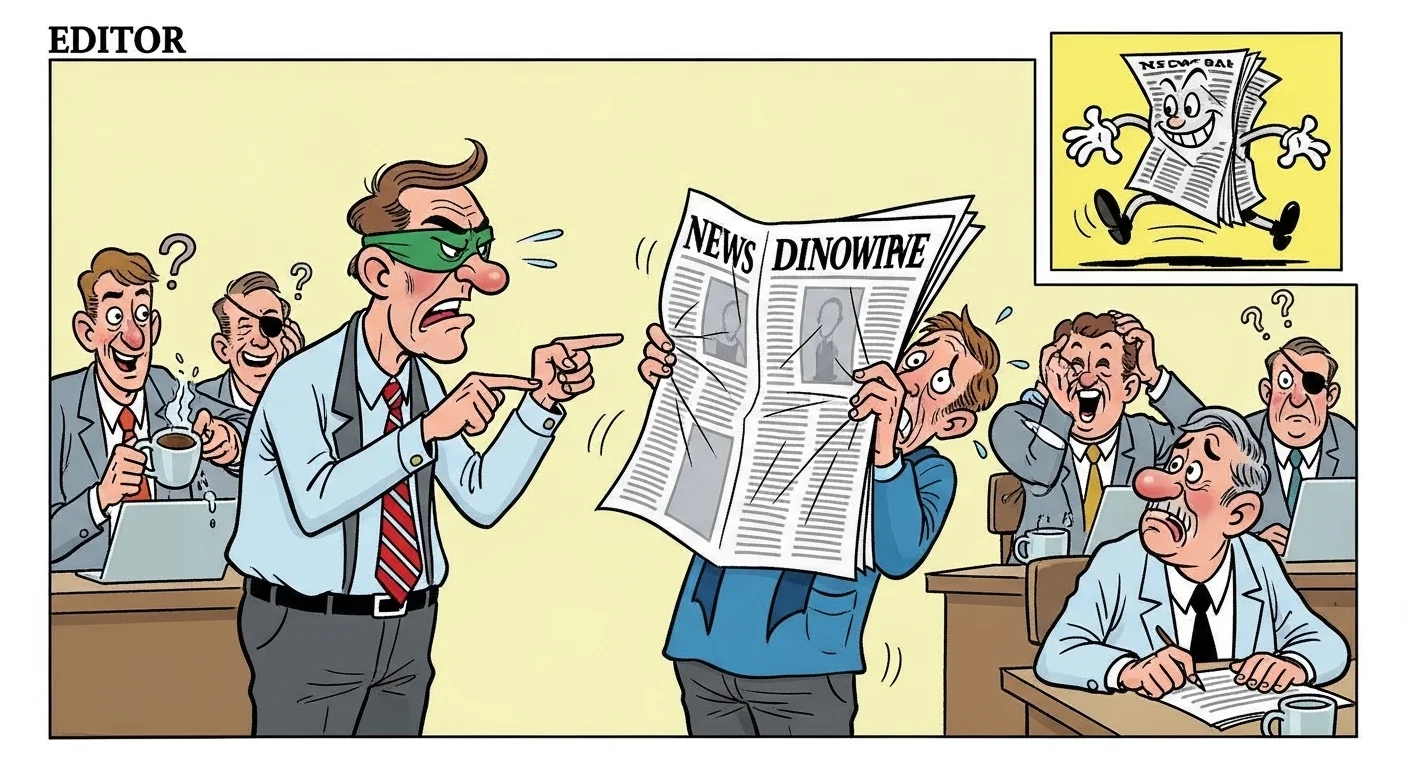 Newspaper jokes in English