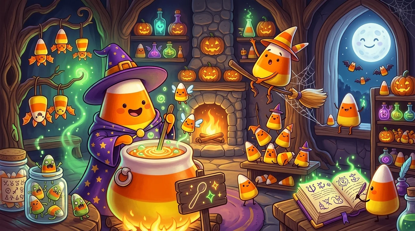 Witchy Candy Corn Puns