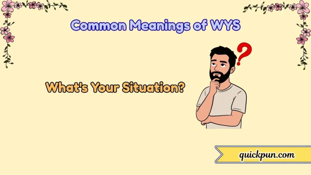 Common Meanings of WYS