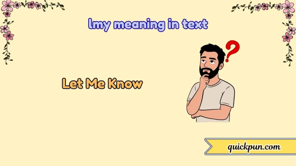 lmy meaning in text