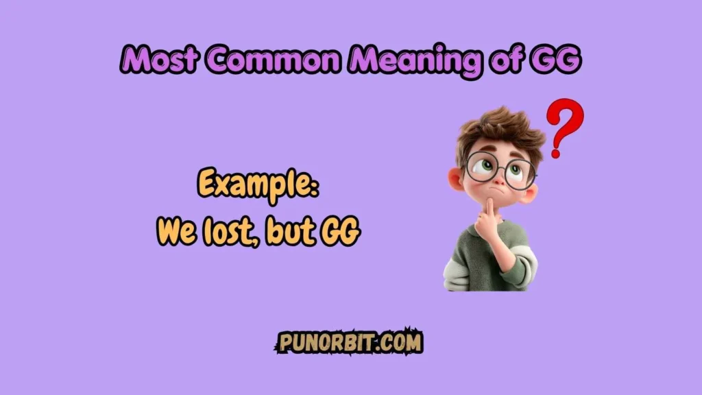 Most Common Meaning of GG