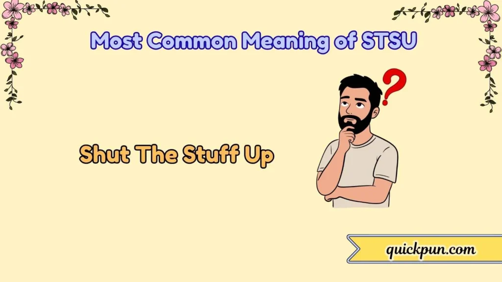  Most Common Meaning of STSU