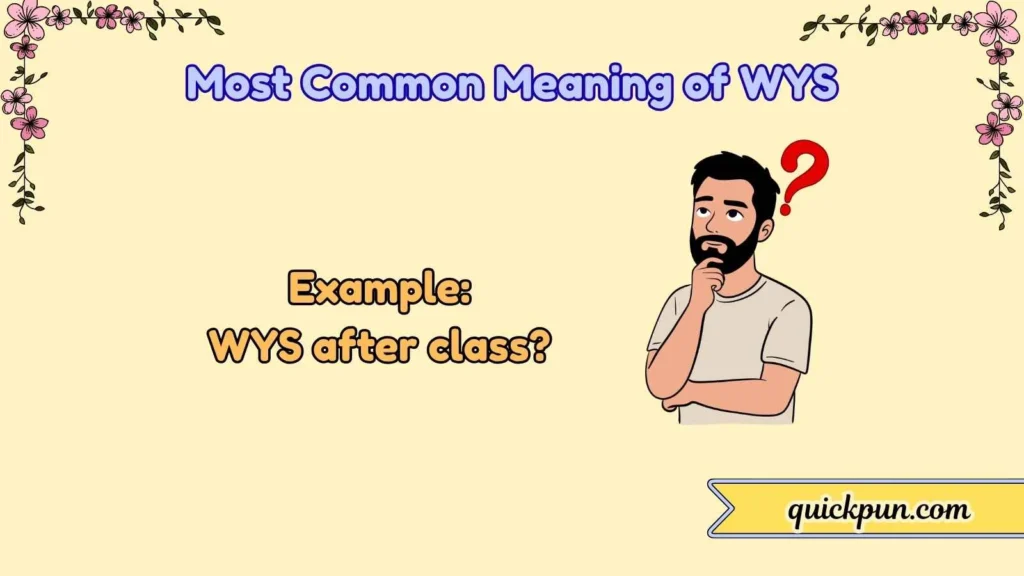Most Common Meaning of WYS