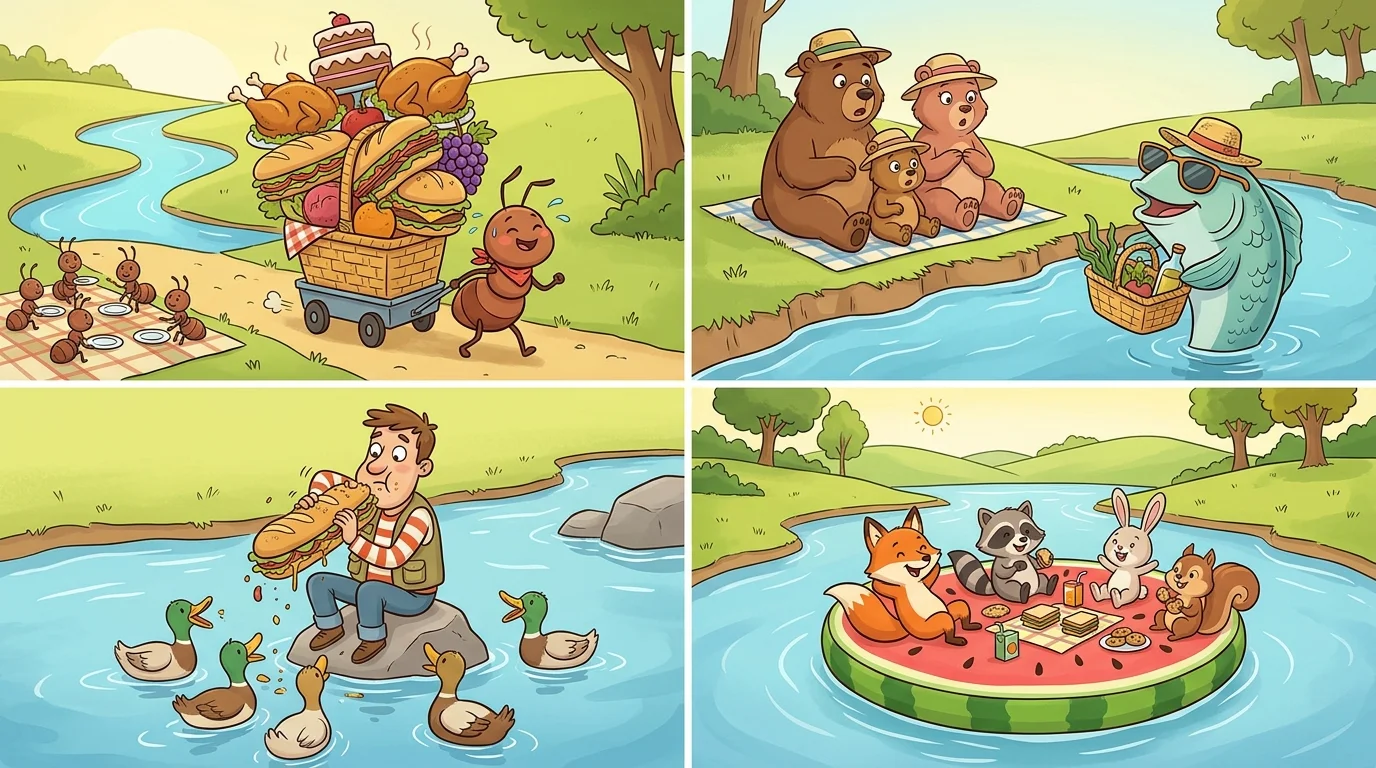 Food & Picnic River Jokes