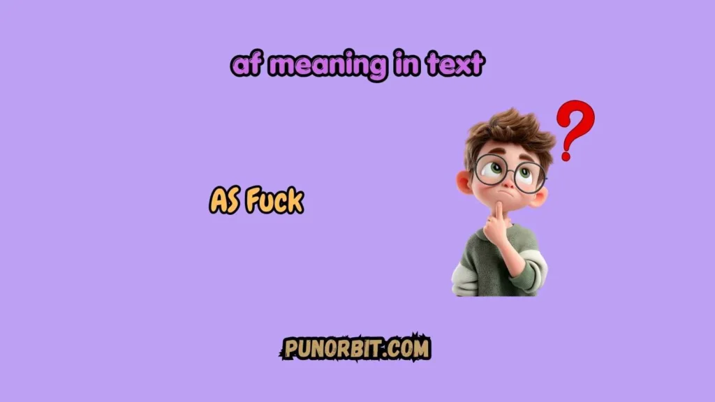 af meaning in text