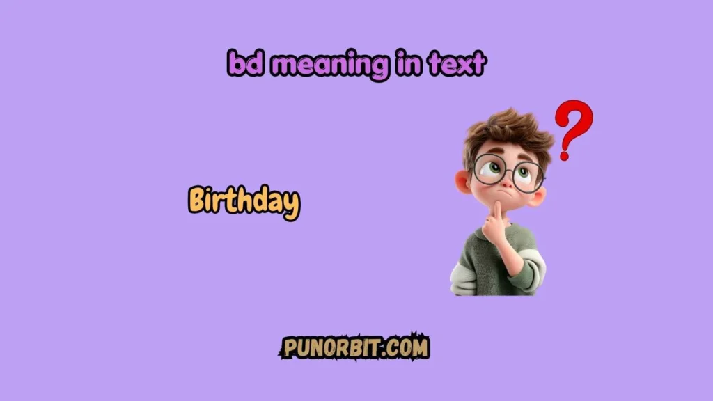 bd meaning in text