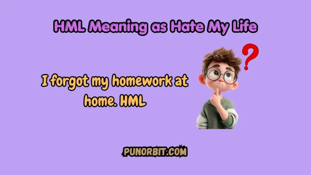 HML Meaning as Hate My Life
