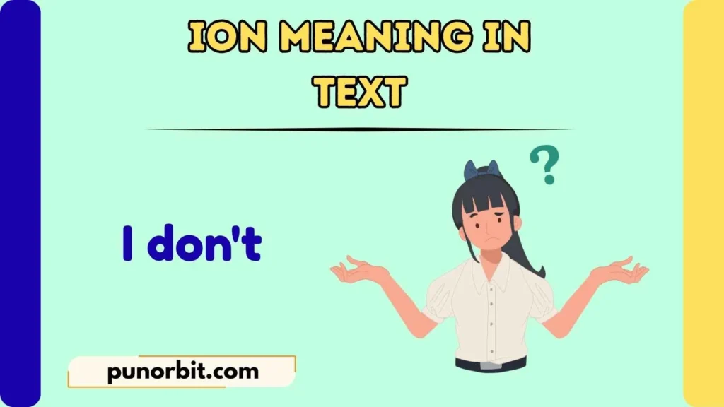 Ion Meaning in Text