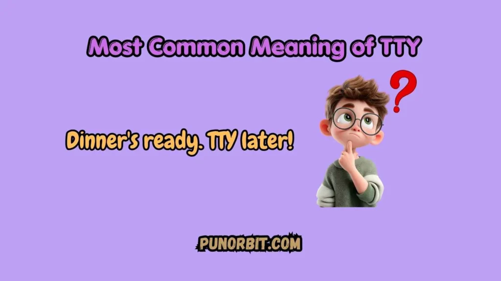 Most Common Meaning of TTY