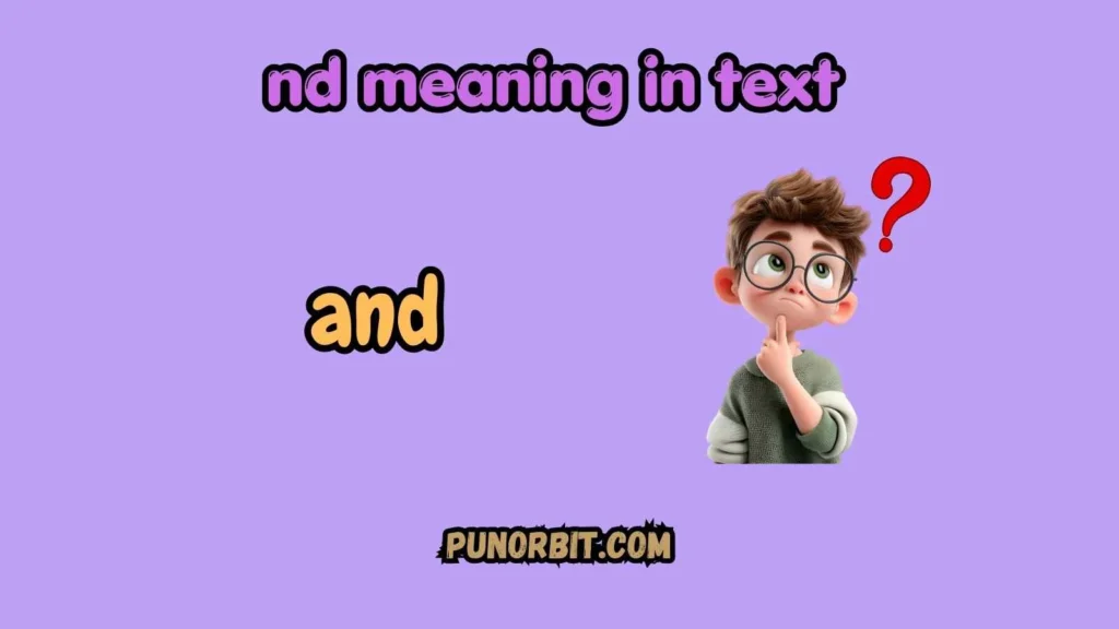nd meaning in text