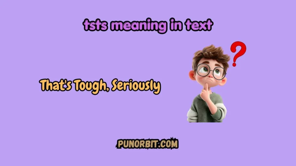 tsts meaning in text