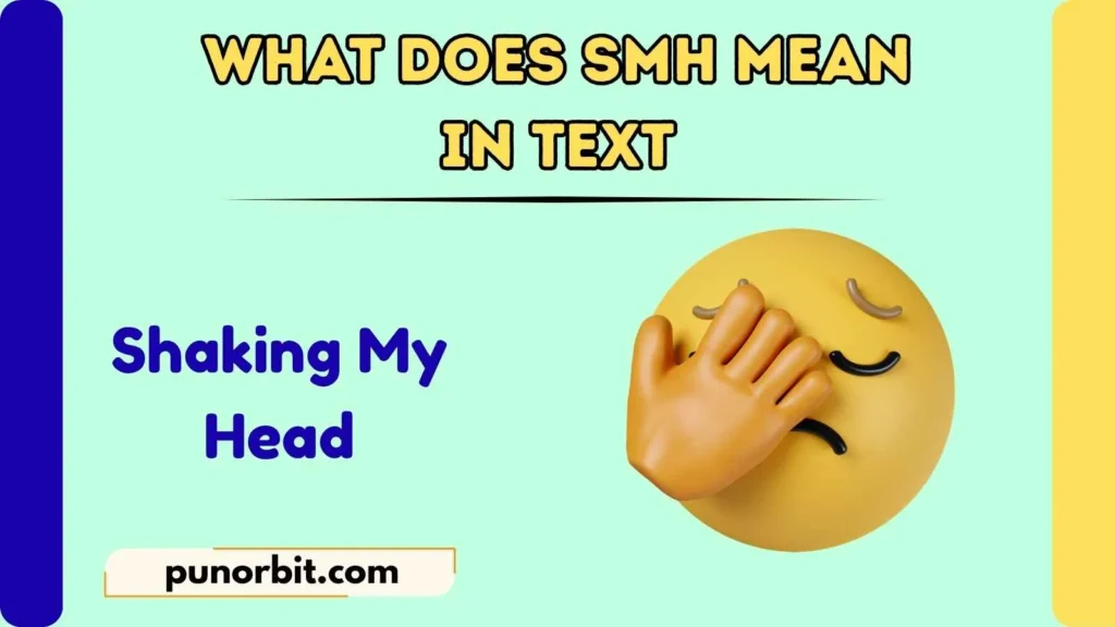 What Does SMH Mean in Text